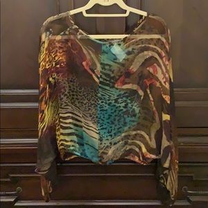 Emerson Thorpe xs silk top. NWT. fits large